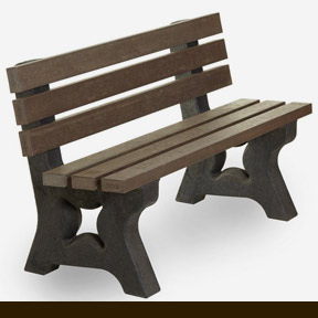 plastic wood benches