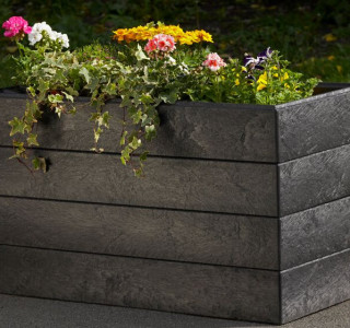 plastic wood planter