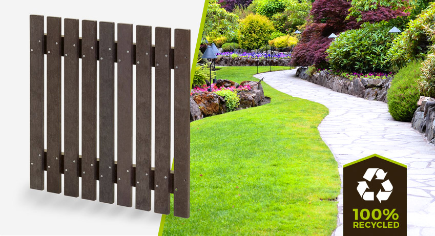 Plastic Wood Fencing NO MAINTENANCE Eco Plastic Wood