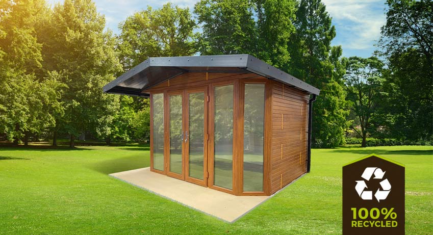 small plastic wood summer house