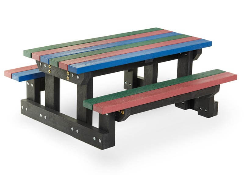 Recycled Plastic Furniture In The Playground Eco Plastic Wood